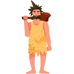 stickers muraux hache prehistorique