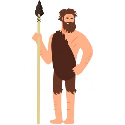 stickers muraux homme prehistorique