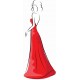 autocollant robe rouge