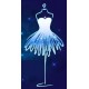 autocollant mural robe chic chambre fille