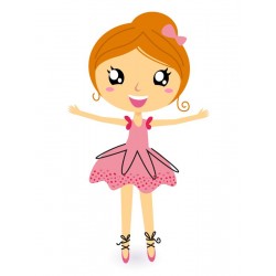 autocollant robe courte deco fille