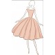 autocollant robe glamour chambre fille