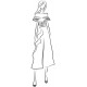 autocollants muraux robe enfant