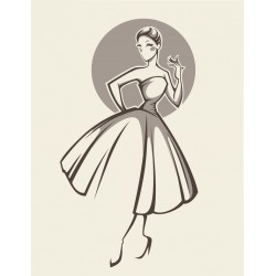 autocollants robe chic