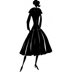 sticker mural robe rouge