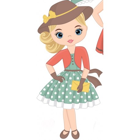 sticker robe vert