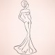 stickers muraux robe rouge