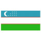 Sticker - Drapeau Ouzbekistan REFG907