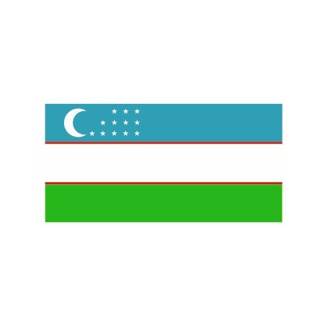 Sticker - Drapeau Ouzbekistan REFG907