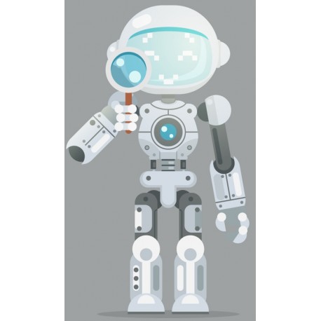 autocollant robot chambre garcon