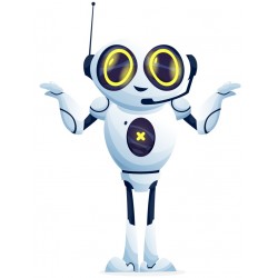 autocollant robot deco garcon