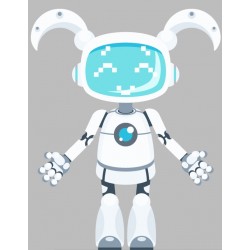 autocollant robot decoration