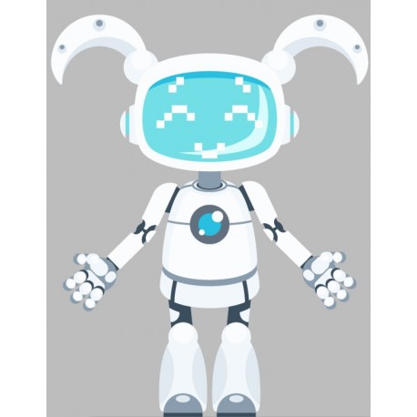 autocollant robot decoration