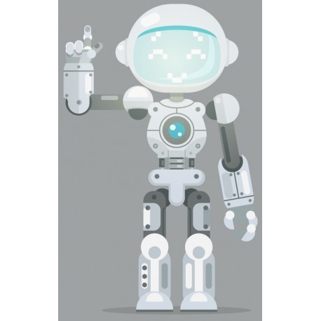 autocollant robot fille