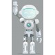 autocollant robot chambre garcon