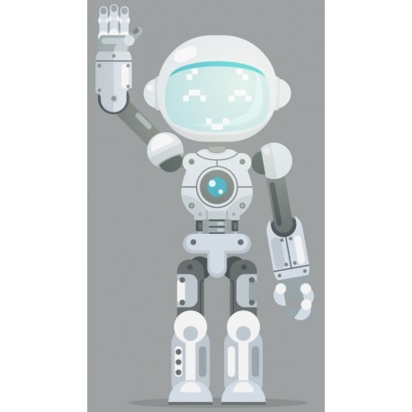 autocollant robot chambre garcon