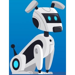 autocollants muraux robot chambre