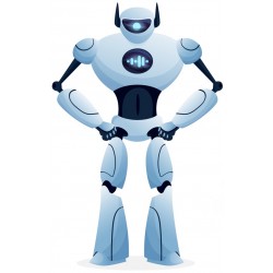 autocollants muraux robot deco chambre