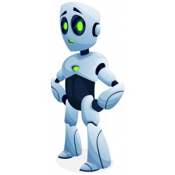 autocollants muraux robot chambre garcon