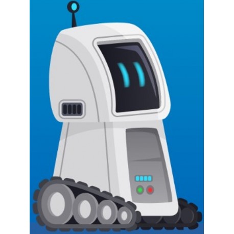 autocollants muraux robot decoration