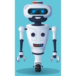 autocollants muraux robot geant