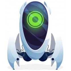 autocollants muraux robot pas cher