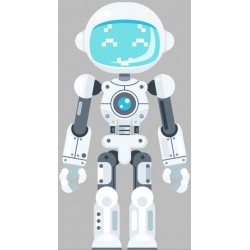 autocollants muraux theme robot