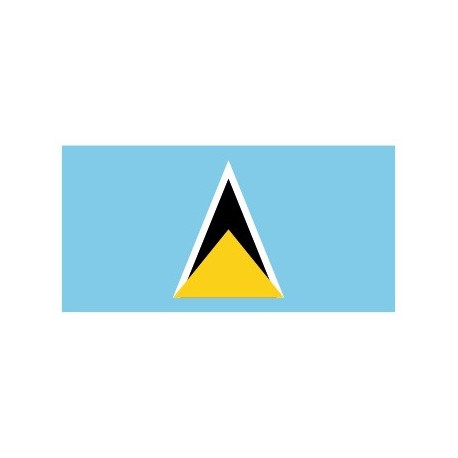 Sticker - Drapeau Saint Lucie REFG916