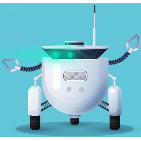 autocollants robot chambre