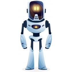 autocollants robot chambre garcon