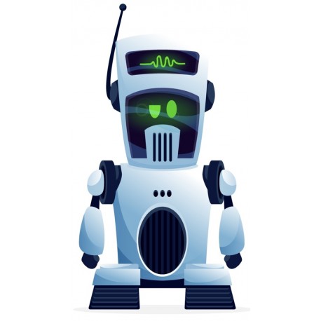 autocollant robot garcon chambre