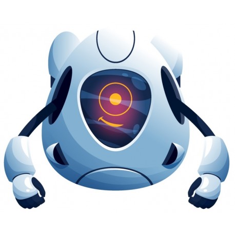 autocollants robot decoration garcon