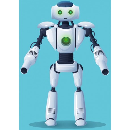 autocollants robot garcon