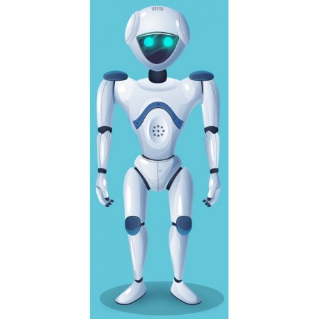autocollants robot geant