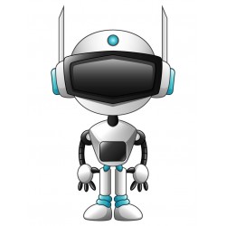 autocollants theme robot