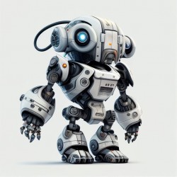 sticker mural robot decoration chambre