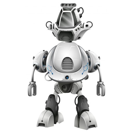 sticker mural robot geant