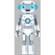 sticker robot deco garcon