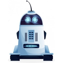 stickers muraux robot decoratif