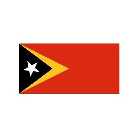 Sticker - Drapeau Timor Oriental REFG935