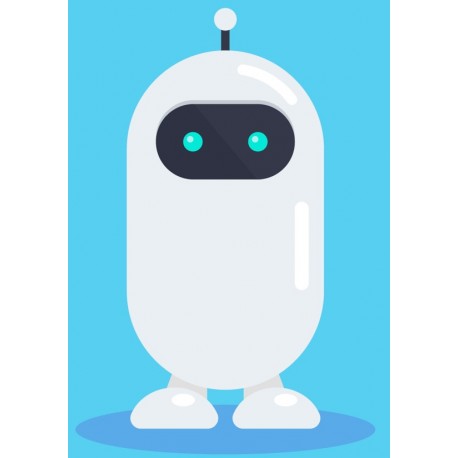 stickers muraux robot homme