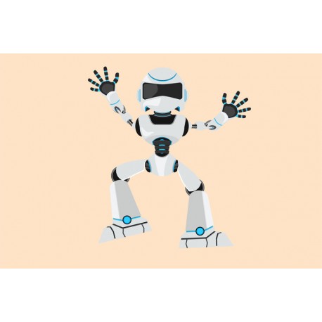 stickers muraux theme robot