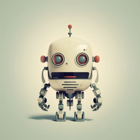 stickers robot chambre enfant