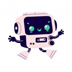 stickers robot chambre garcon