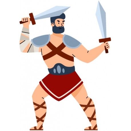 autocollant mural combattant chambre garcon