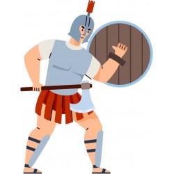 autocollant mural femme romaine