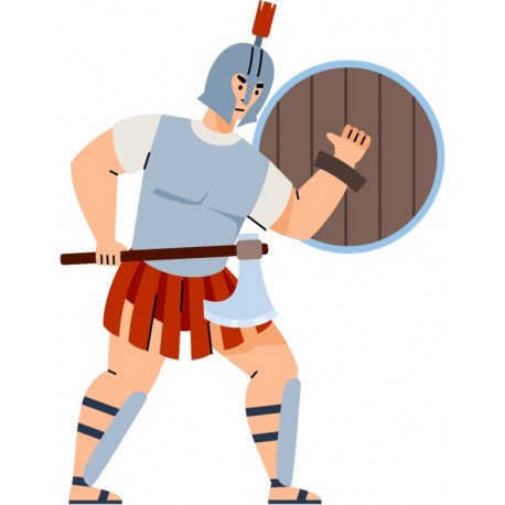 autocollant mural femme romaine