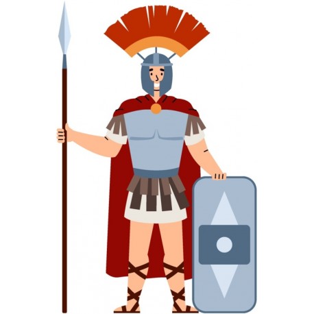 autocollant mural guerrier garcon