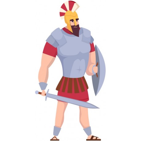 autocollants fille romaine