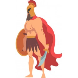 sticker romain chambre